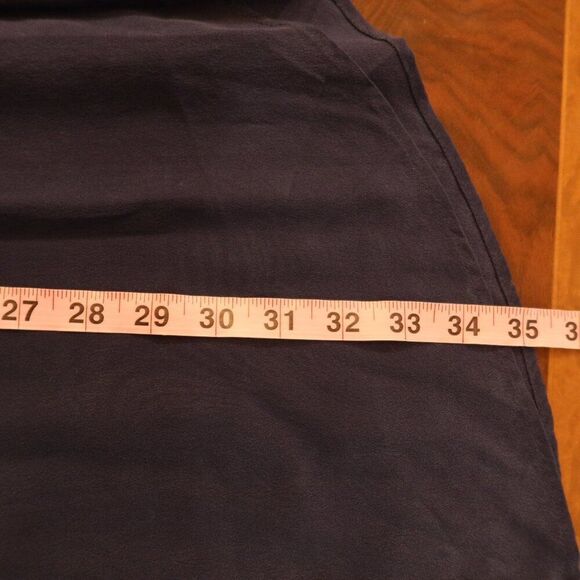 COS sweater dress tunic navy blue 100% wool 100% silk collar long sleeve S flaw - Picture 8 of 12